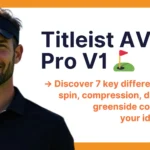 man studying titleist avx vs pro v1