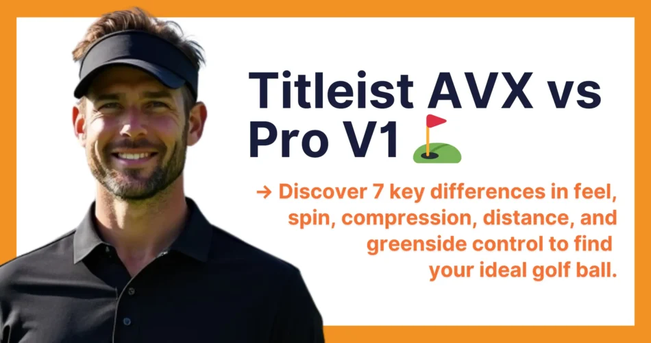man studying titleist avx vs pro v1