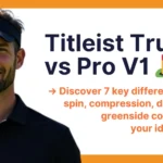 man studying titleist trufeel vs pro v1