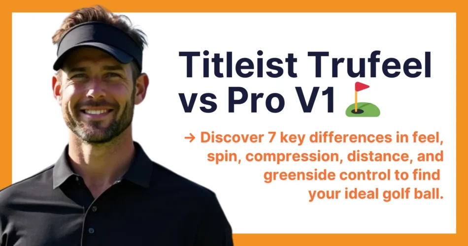 man studying titleist trufeel vs pro v1